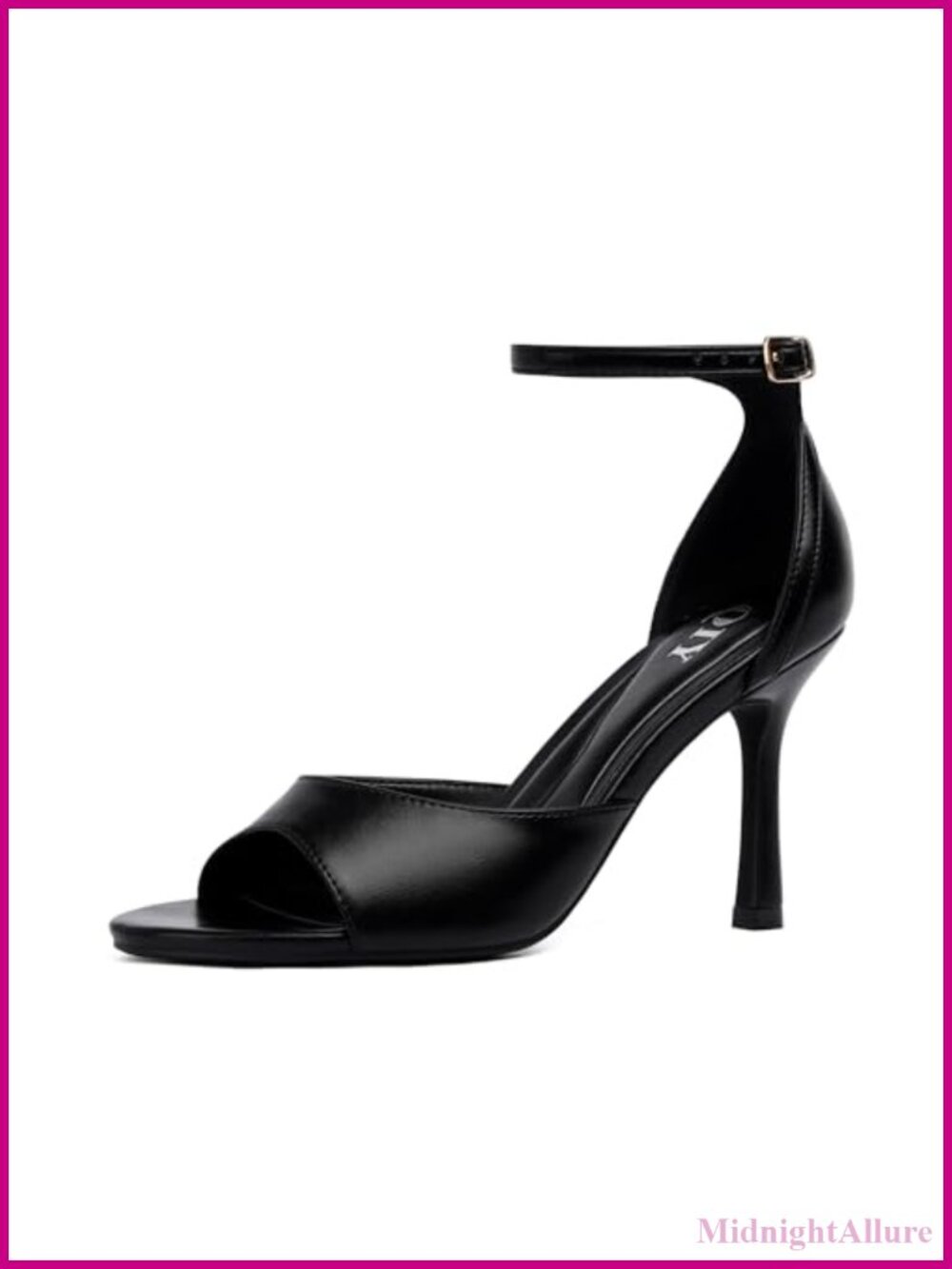 Women's Ankle Strap Stiletto Heel Open Peep Toe Heeled Sandals